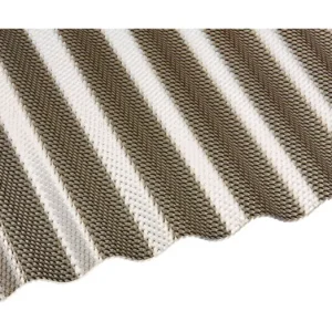 Deluxe Polycarbonat Profilplatte "Die Elefantenplatte" Wabe Sinus 76/18 1045 x 4500 x 2,6 mm - Bronce Must-Have