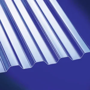 Super-Preis Premium Polycarbonat Profilplatte Trapez 76/18 1045 x 2000 x 1,3 mm - Klar