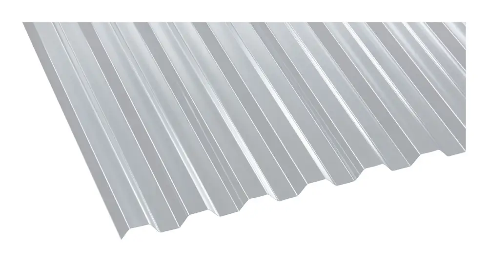 Begrenztes Angebot Einsteiger Polycarbonat Profilplatte Trapez 76/18 1040 x 4000 x 0,8 mm - Klar