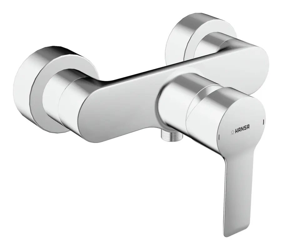 Hansa Hansaligna Einhand-Brause-Batterie (G1/2) für Wandaufbau Ausladung 129 mm Top-Preis