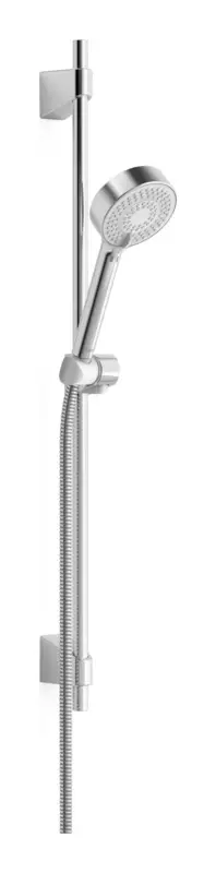 Markenprodukt Hansa Hansabasicjet Wandstangen-Set 650 mm 3-strahlig Brausekopf Ø 95 mm
