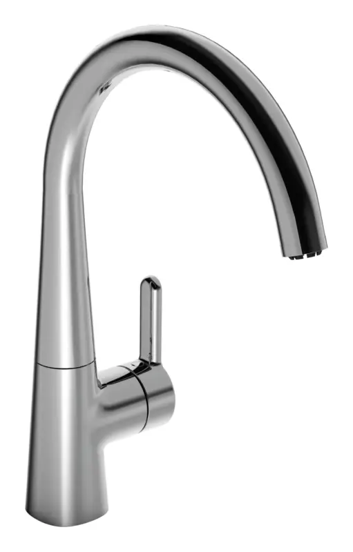 Super-Preis Hansa Hansadesigno Style Spültisch-Einhand-Einlochbatterie für offene Heißwasserbereiter Ausladung 200 mm