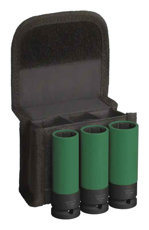 Bosch Pro Impact Socket Steckschlüsseleinsätze-Set mit PET-Abdeckungen, 1/2", extra tief, 3teilig Zertifiziert
