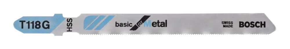 Bosch Zubehör T 118 G Basic for Metal Stichsägeblatt - 3er-Pack(Verpackungseinheit: 10Stück) Garantierte Lieferung