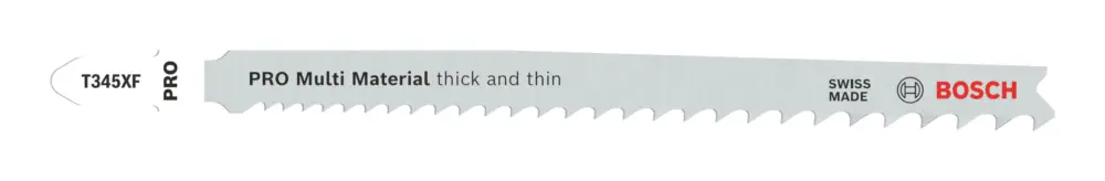 Ausverkauf Bosch Pro Multi Material thick and thin T345XF Stichsägeblatt, 132 mm - 100er-Pack