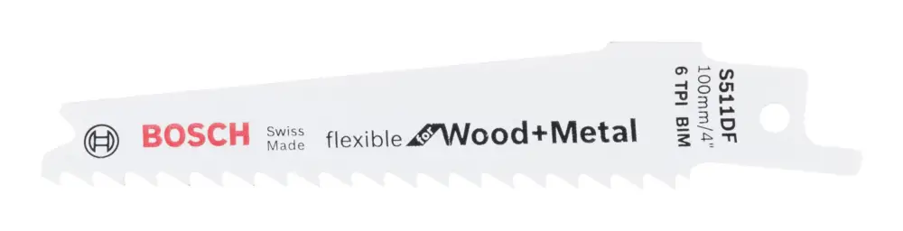 Bosch Zubehör S 511 DF Flexible for Wood and Metal Säbelsägeblatt - 2er-Pack(Verpackungseinheit: 5Stück) Wochenendangebot