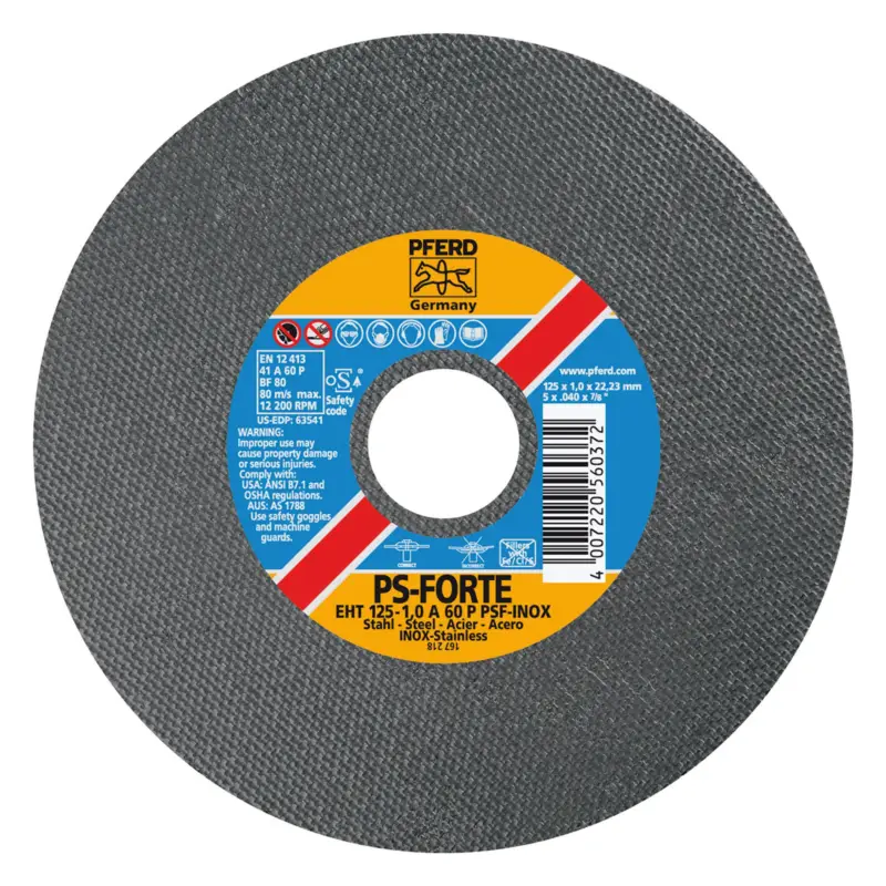 Expressversand Pferd Trennscheibe A46PPSF-INOX 125 x 2,4 mm gerade