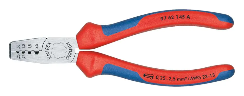 Knipex Aderendhülsenzange 145 mm mit Mehrkomponenten-Griff Direktkauf
