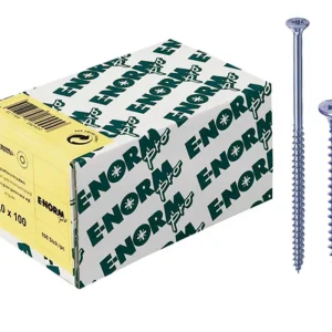 Bestpreis E-NORMpro Spanplattenschrauben Senkkopf verzinkt blau Teilgewinde Innenstern TX 4 x 45 / 27 mm(Verpackungseinheit: 500Stück)