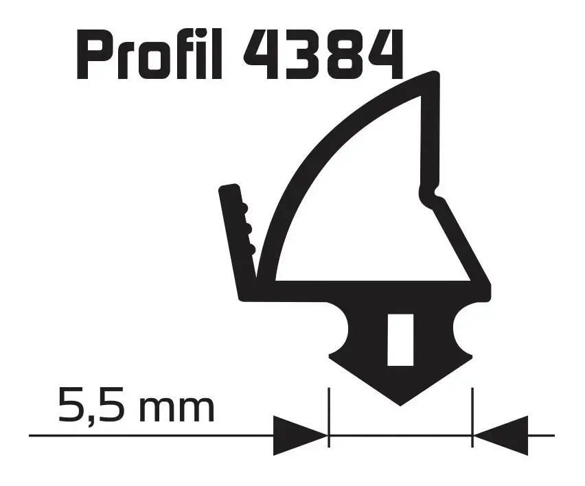 Ellen Renovierungs-Flügelfalzdichtung sw Profil 25m, 4384 für KF-Fenster und Türen Silikon Saisonangebot