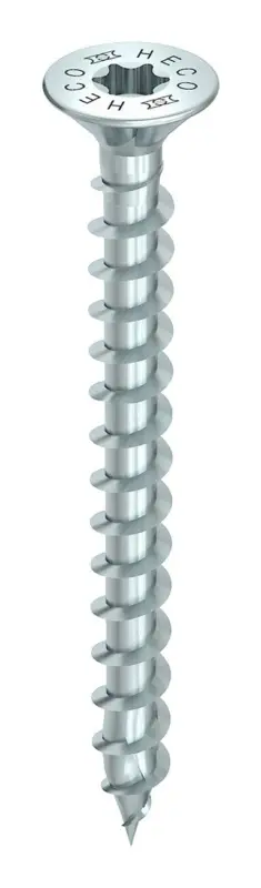 Mega-Angebot Heco TOPIX-plus Senkkopfschraube HD 4 x 35 mm, Vollgewinde, blau verzinkt(Verpackungseinheit: 500Stück)
