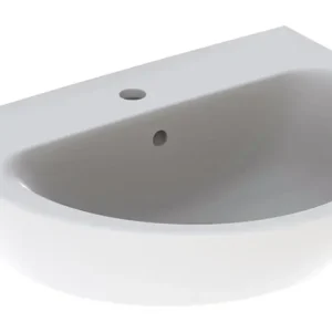 Geberit Renova Waschtisch mit Hahnloch mit Überlauf 600 mm x 480 mm - Weiß Schnäppchen