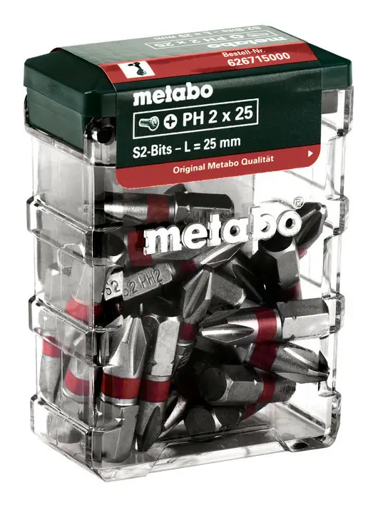 Metabo Bit-Box PH2, SP, 25-teilig Versand Am Gleichen Tag