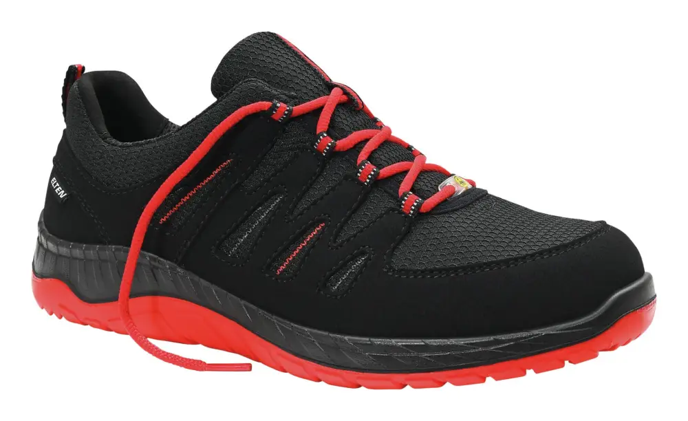 Knallerangebot Elten Halbschuh MADDOX blackred Low, ESD, S3, Größe 39(Verpackungseinheit: 1Paar)