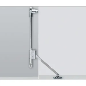 Hettich Klassik D Klappenhalter mit Magnet-Zuhaltung / 290, rechts, vernickelt Kracherpreis