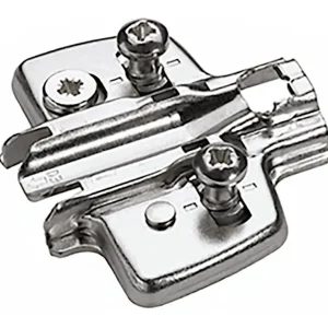 Direkt Vom Hersteller Hettich Sensys / Intermat Kreuzmontageplatte mit Direkt-Höhenverstellung, vernickelt, mit Euroschrauben (für Bohrung ø 5 x 12 mm), Distanz 0 mm(Verpackungseinheit: 50Stück)