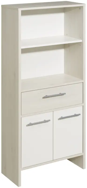 Pelipal Quickset 350 Midischrank 620 x 1362 x 280 mm - Pinie Ida quer Nachbildung / Pinie Ida Hell / Weiß Glanz Sale