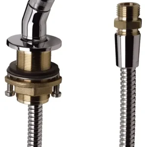 Solange Der Vorrat Reicht Hansgrohe Brausehalter mit Schlauch 2000mm Chrom für Wannenrand