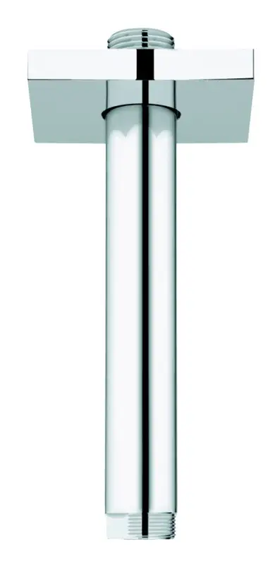 Grohe Rainshower Deckenauslass Abdeckung eckig Länge 142 mm - Chrom Beliebt