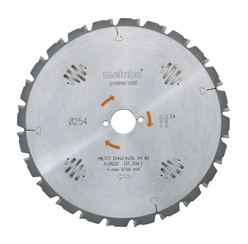 Expressversand Metabo Kreissägeblatt "power cut wood - professional", 315 x 30 mm, Zähnezahl 24, Wechselzahn 20°