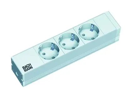 Geprüft Bachmann Rack-Stromverteilung 1HE 254mm(10") 3Steckd 230V