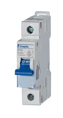 Günstig Doepke Leitungsschutzschalter B 40A 1p 230V 10kA 1TE AC/DC 50Hz Zusatzeinrichtungen möglich IP20