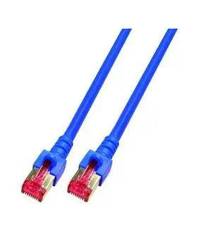Geprüft EFB Patchkabel Cat6 0,25m blau S/FTP RJ45 8(8) AWG26