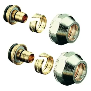 Billig OVENTROP Klemmringverschraubung Cofit S 2-fach G ¾ ÜM 16 x 2 mm - vernickelt
