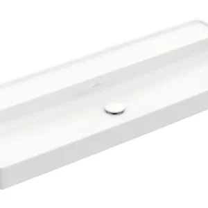 Kracherpreis Villeroy & Boch Collaro Schrankwaschtisch ohne Hahnloch ohne Überlauf 1200 x 470 x 160 mm - Weiß Alpin mit CeramicPlus