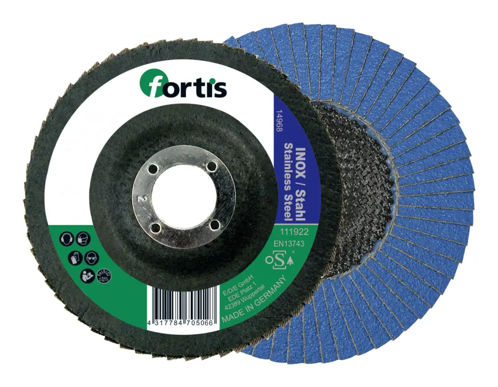 Fortis Fächerschleifscheibe Inox/Sta 125 mm K40 gerade Saisonangebot