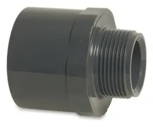 Top-Seller Bevo PVC-U Übergangsnippel 25/32 mm x 3/4" Klebemuffe/Klebestutzen