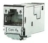 BTR Netcom Modular-Buchse Cat6A RJ45 22-26AWG silber Feldkonf geschirmt Schneidklemm(Verpackungseinheit: 12Stück) Abverkauf