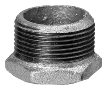 Hermann Schmidt Reduktionsstück 241 DN 50 x 32, 2"x1 1/4", AG/IG, verzinkt Preisknaller