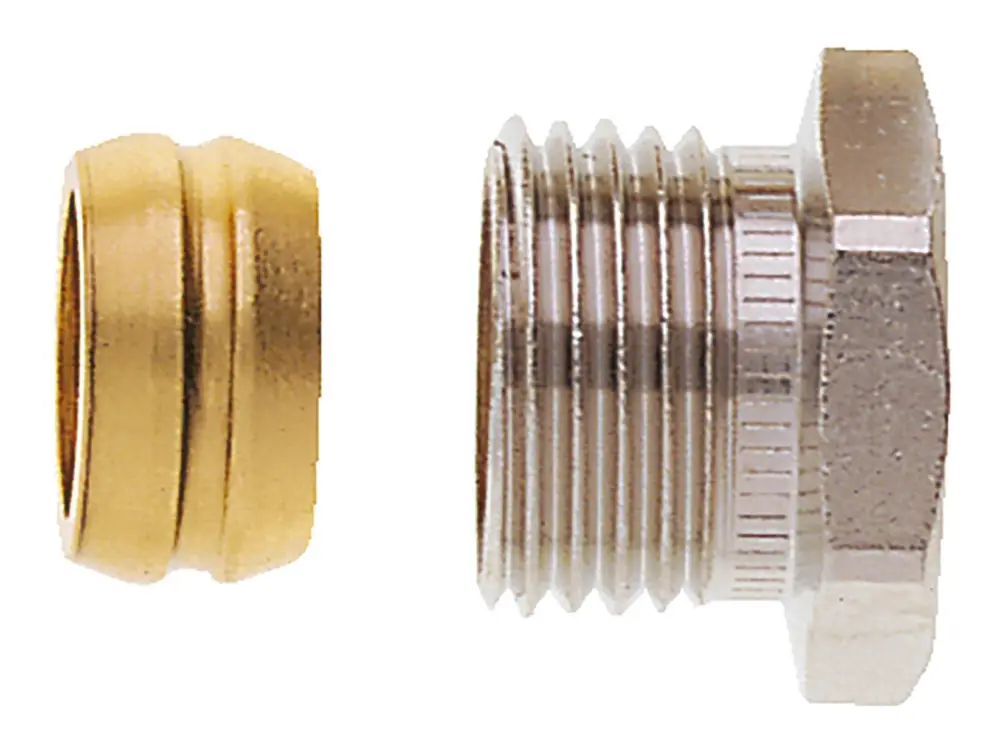 IMI Heimeier Klemmverschraubung Rp 1/2, ø 15 mm, Messing vernickelt Begrenztes Angebot