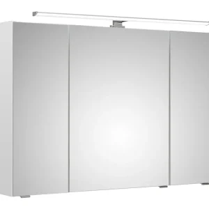 Pelipal 341 Filo Weiss Spiegelschrank Jessi III Aufsatzleuchte 3 Spiegeltüren 1050 x 700 x 160 mm - Weiß Glanz Heißes Angebot