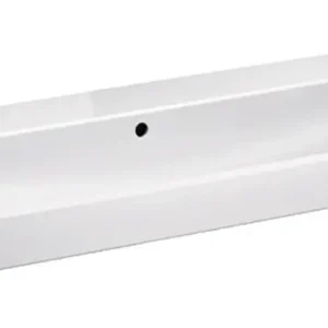 Geberit Smyle Square Waschtisch ohne Hahnloch mit Überlauf 1200 mm x 480 mm - Weiß KeraTect Markenprodukt