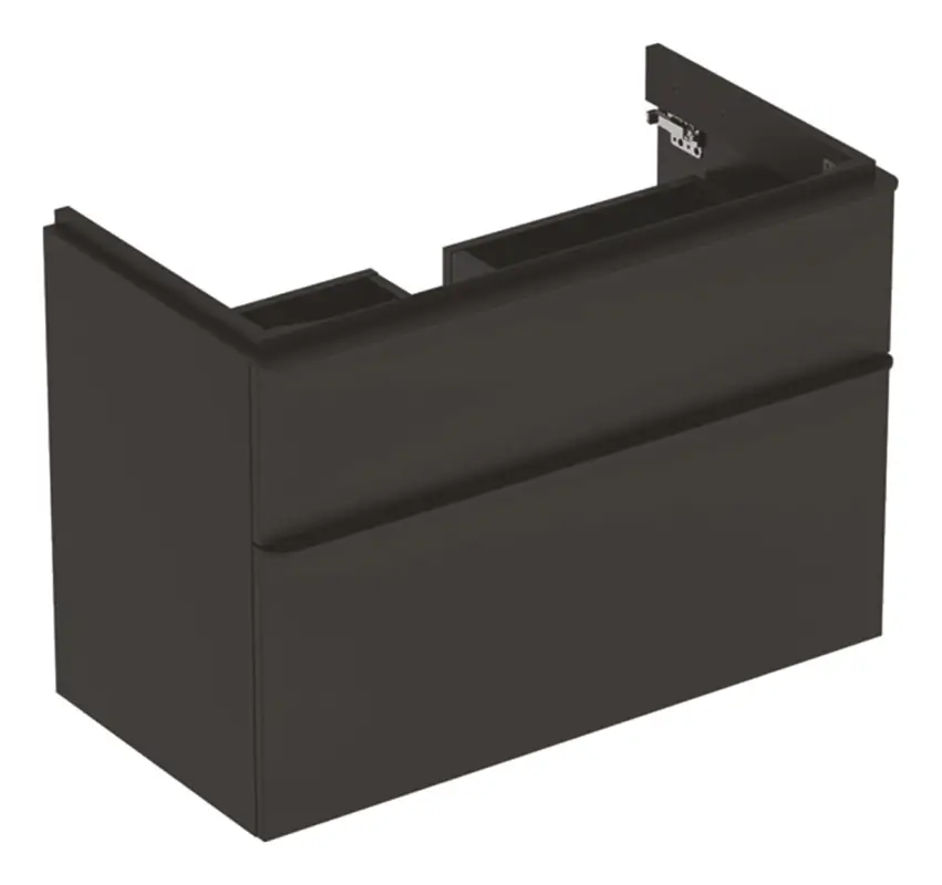Preiswert Geberit Smyle Square Waschtischunterschrank 2 Schubladen 884 mm x 470 mm x 617 mm - Lava matt