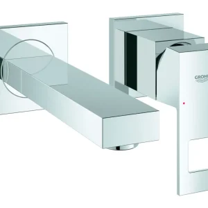 Finale Aktion Grohe Eurocube 2-Loch-Waschtischbatterie Ausladung 171 mm - Chrom