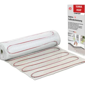 Garantierte Lieferung Jollytherm Terraheat Comfort Elektro Fußbodenheizung / Größe 10 x 0,5 m / Heizleistung ca. 900 W / Verbrauch 0,6 kWh