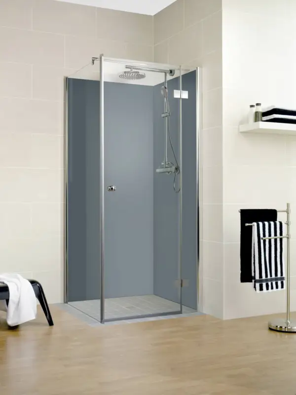 Schulte Decodesign Farbe Duschrückwand Set Ecke 900 x 2100 mm - anthrazit Must-Have