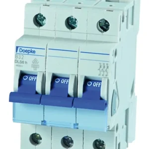 Neue Ware Doepke Leitungsschutzschalter B 32A 3p 400V 6kA 3TE AC/DC 50Hz Zusatzeinrichtungen möglich IP20