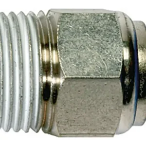 Riegler Gerade Steckverschraubung Blaue Serie R1/8" Außengewinde Kunststoff D6 Zertifiziert