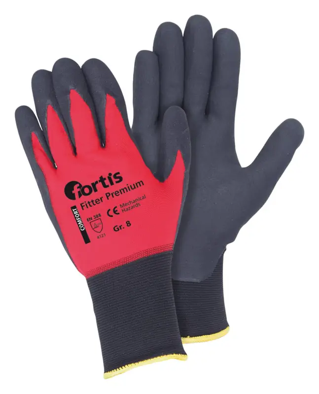 Fortis Handschuh Fitter Premium Größe 8(Verpackungseinheit: 12Paar) Abverkauf