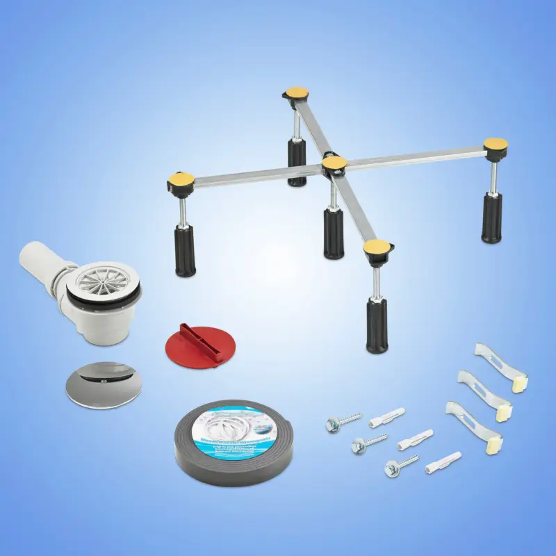 Neue Kollektion Ottofond Montage-Set für Duschwannen mit 90 mm Ablauf