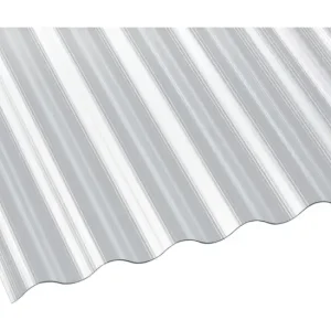 Neu Deluxe Polycarbonat Profilplatte "Die Elefantenplatte" Gerillt Sinus 76/18 900 x 3500 x 1,4 mm - Klar