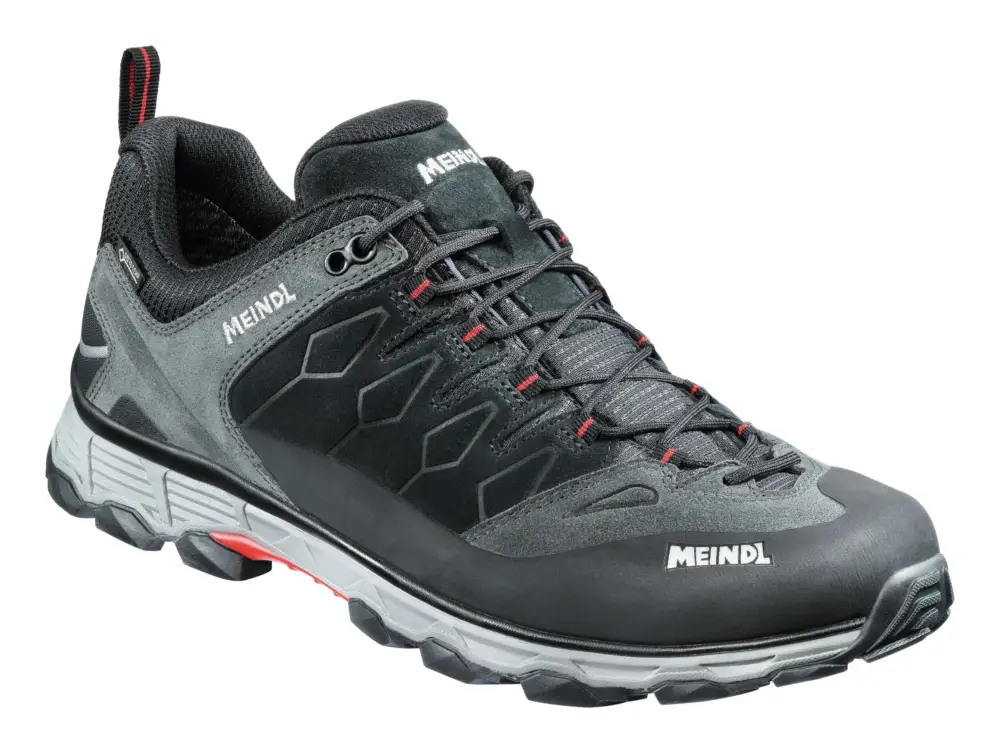 Echt Meindl Freizeitschuh Lite Trail GTX, anthrazit/rot, Größe 11,5(Verpackungseinheit: 1Paar)