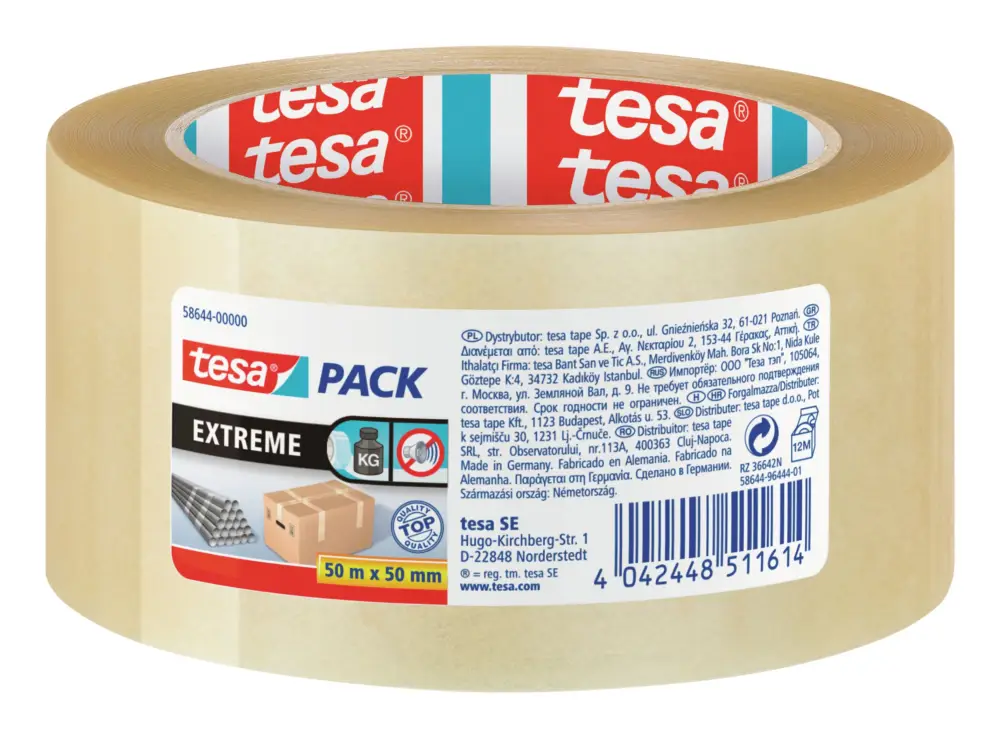 Aktuell Tesa tesapack 50m x 50 mm Extreme transparent 58644(Verpackungseinheit: 6Stück)