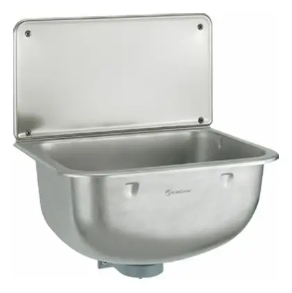 Letzte Chance Haas Ausgussbecken Universal Anita 465 x 450 x 330 mm, mit Spritzschutz, Edelstahl