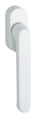 Hoppe Luxembourg Aluminium-Dreh-/Kipp-Fenstergriff 099KH/U26 mit Kurzhalsgriff - verkehrsweiß Markenprodukt