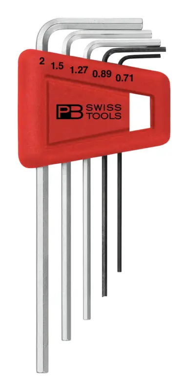 PB Swiss Tools Winkelschraubendreher-Satz im Kunststoffhalter 5-teilig 0,71-2 mm Preisknaller